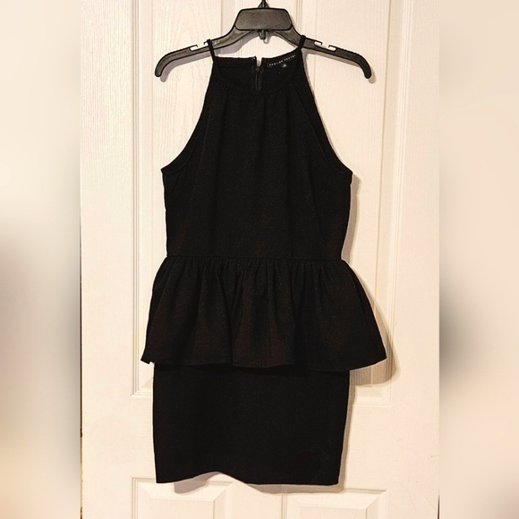 English Factory Black Sleeveless Peplum Mini Dress Size Large NWOT - Picture 3 of 7